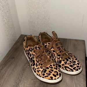 Aetrex Leopard Print Sneakers